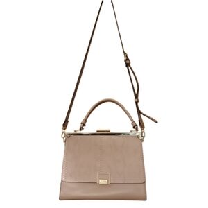 Dune London Light Mauve Pink Convertible‎ Snakeskin Look Handbag